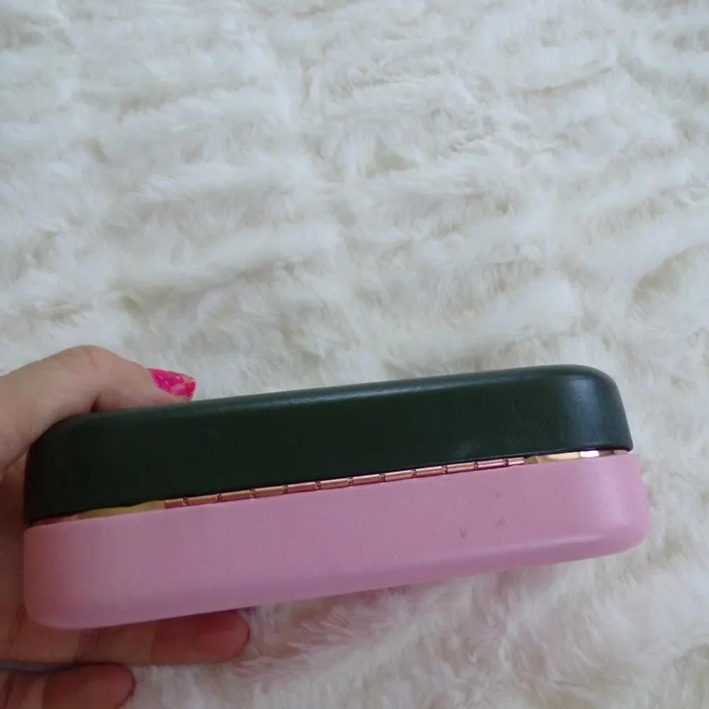 Kate spade pink and green sunglasses case